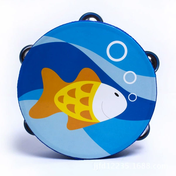 Cartoon drum, tambourine, musical instruments for baby, smart toy, 20cm