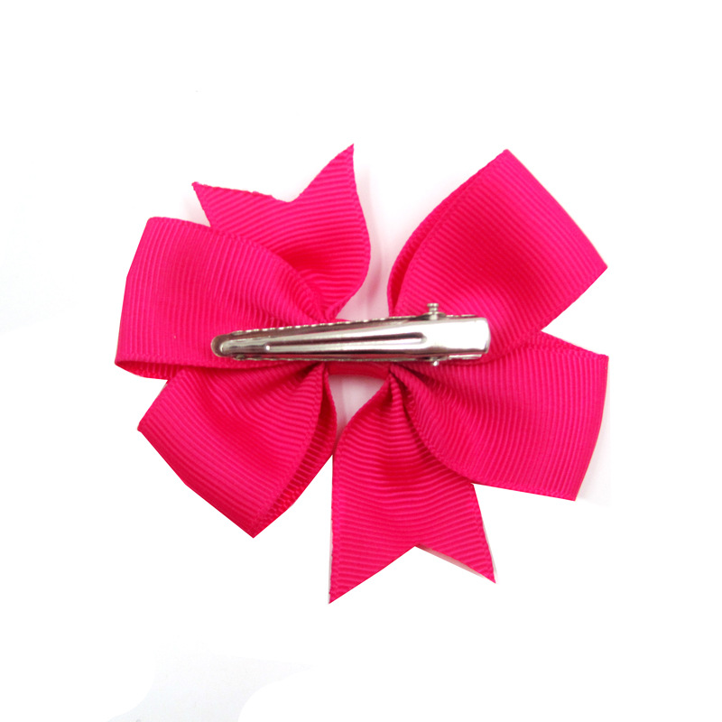 Cute Solid Color Flower Cloth Hair Clip display picture 4