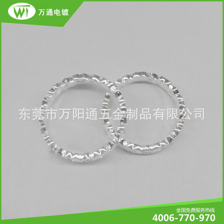 饰品电镀加工 铜首饰电镀厚银加工 电镀厂加工镀银加工 电镀银