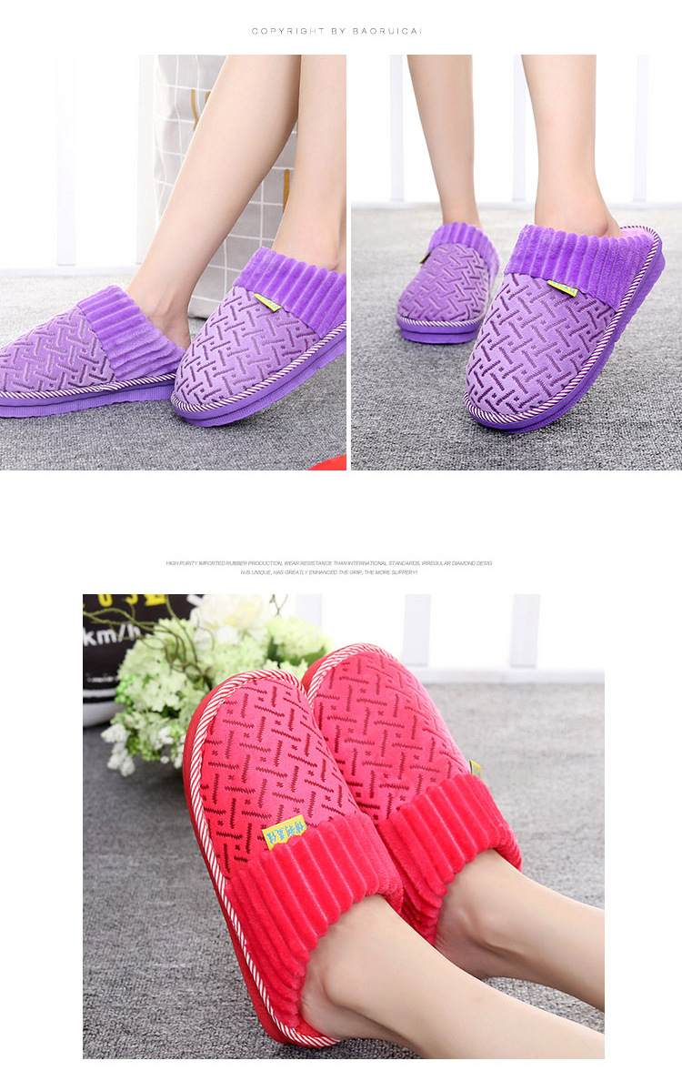 Pantoufles enfants en suède pour hiver - semelle coton - Ref 1004947 Image 53