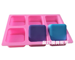 Silicone cake mold, handmade soap mold, square handmade soap mold, square mold, soap output is about 120 grams