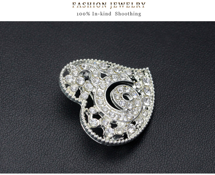 Thailand alloy plating brooch (Black Diamond)NHDR1913-Black Diamond