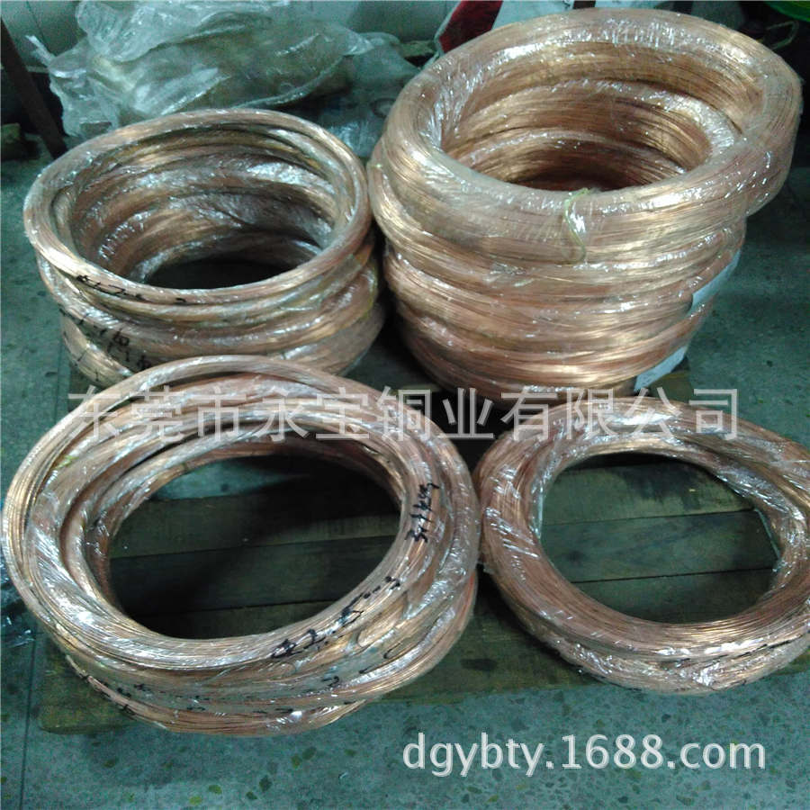 永宝红铜软线0.5 0.6 0.8mm T2纯裸铜线 无氧紫铜丝 厂家