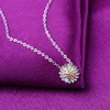 Silver golden jewelry, small fresh necklace solar-powered, pendant, wholesale