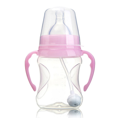 邦贝小象代工OEM 宽口PP有柄宽口径自动防滑腰身180ml防摔耐高温|ms