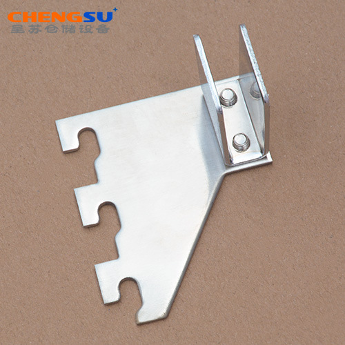 梯柱正挂头方管左右托架AA柱支架服装展示架连接件双孔不锈钢卡托