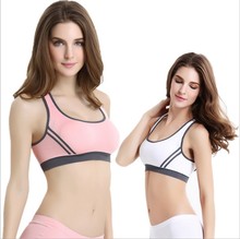 无钢圈运动交叉厂家直销  美背聚拢哺乳内衣 外贸文胸 原单