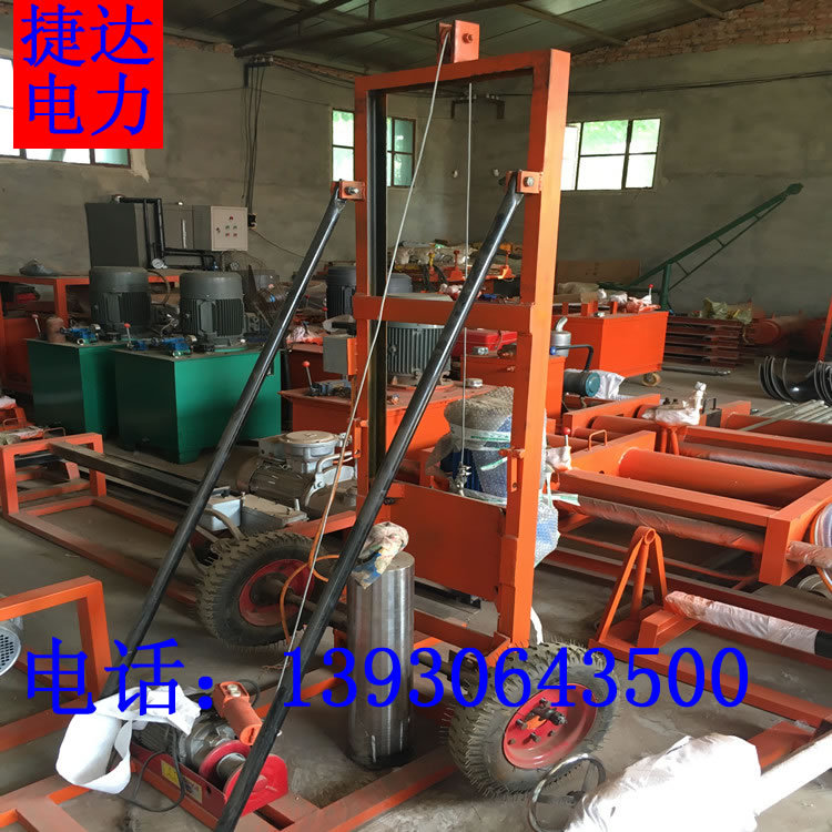 小型螺旋地桩打桩机/便携式螺旋地桩打桩机/木屋基础地螺丝打桩机