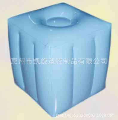 Factory pvc inflatable flocking mat travel inflatable three-legged stool inflatable flocking triangle mat (Multi-function pad) - may-set-may-set