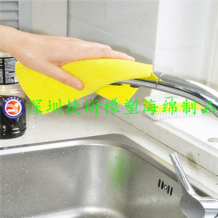 厂家直供15mm压缩木浆棉 烙耐高温铁海绵 厨房清洁棉