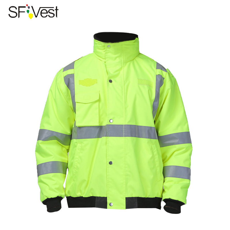 SFVest reflective cotton-padded clothes reflective strips New Xueli cotton traffic highway winter cold-proof clothing reflective jacket coat