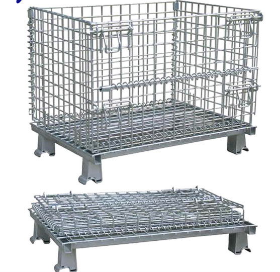 折叠铁框货架仓储储物笼蝴蝶笼物流周转箱设备笼快递笼