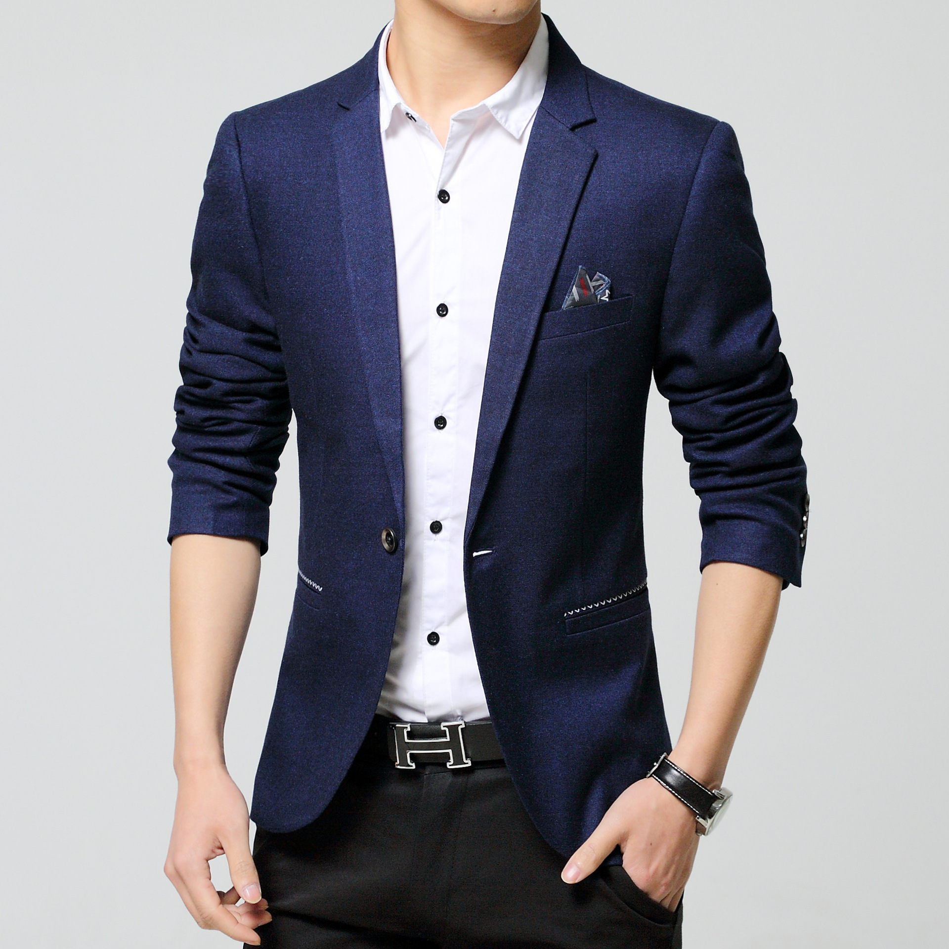 春秋季新款2016男式休闲西装潮男装韩版修身小西服男士休闲外套