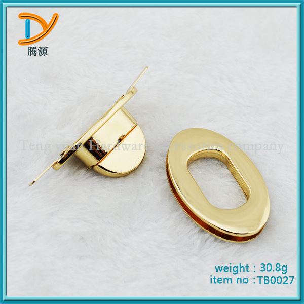 【厂家直销】箱包五金旦形盒子锁 精美包包潮流金属配件批发