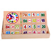 Wooden children's universal wooden box, digital cognitive counting sticks, toy for early age, color perception, early education