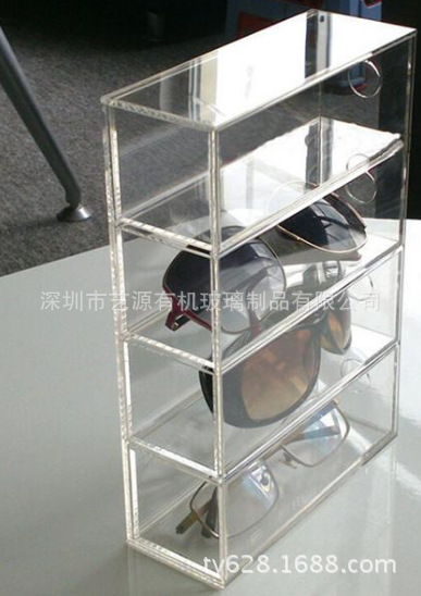 艺源厂 可定制亚克力三层 四层五层展示柜 鞋柜 眼镜 化妆品货柜