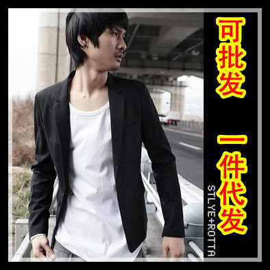 时尚西装版外套男男士外套春秋装西装男男士春秋休闲外套冬装外衣|ru