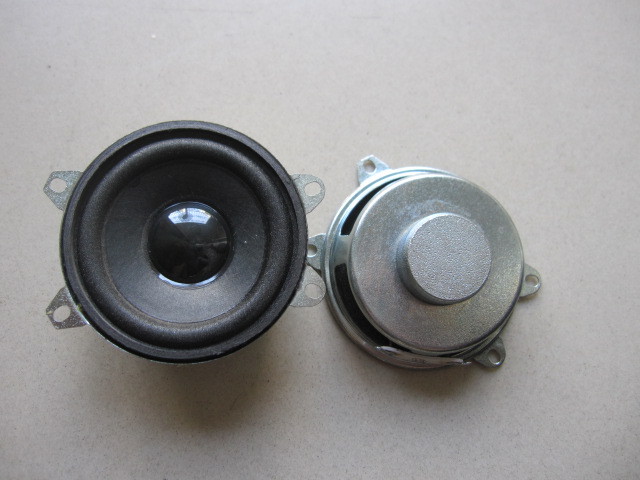 故事机喇叭57mm圆形4平角安装螺丝孔内外磁泡边3Ω3W高保真使用