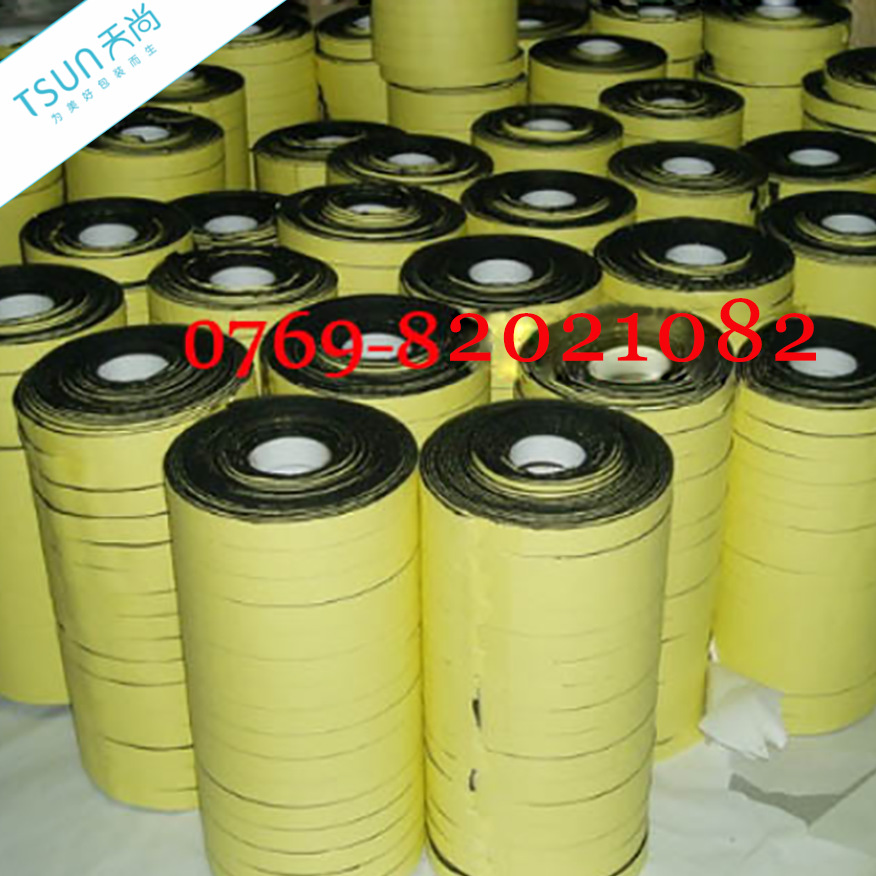 可分切eva卷材 可定制70-500mm宽度eva卷材 单面背胶eva卷材 黑色