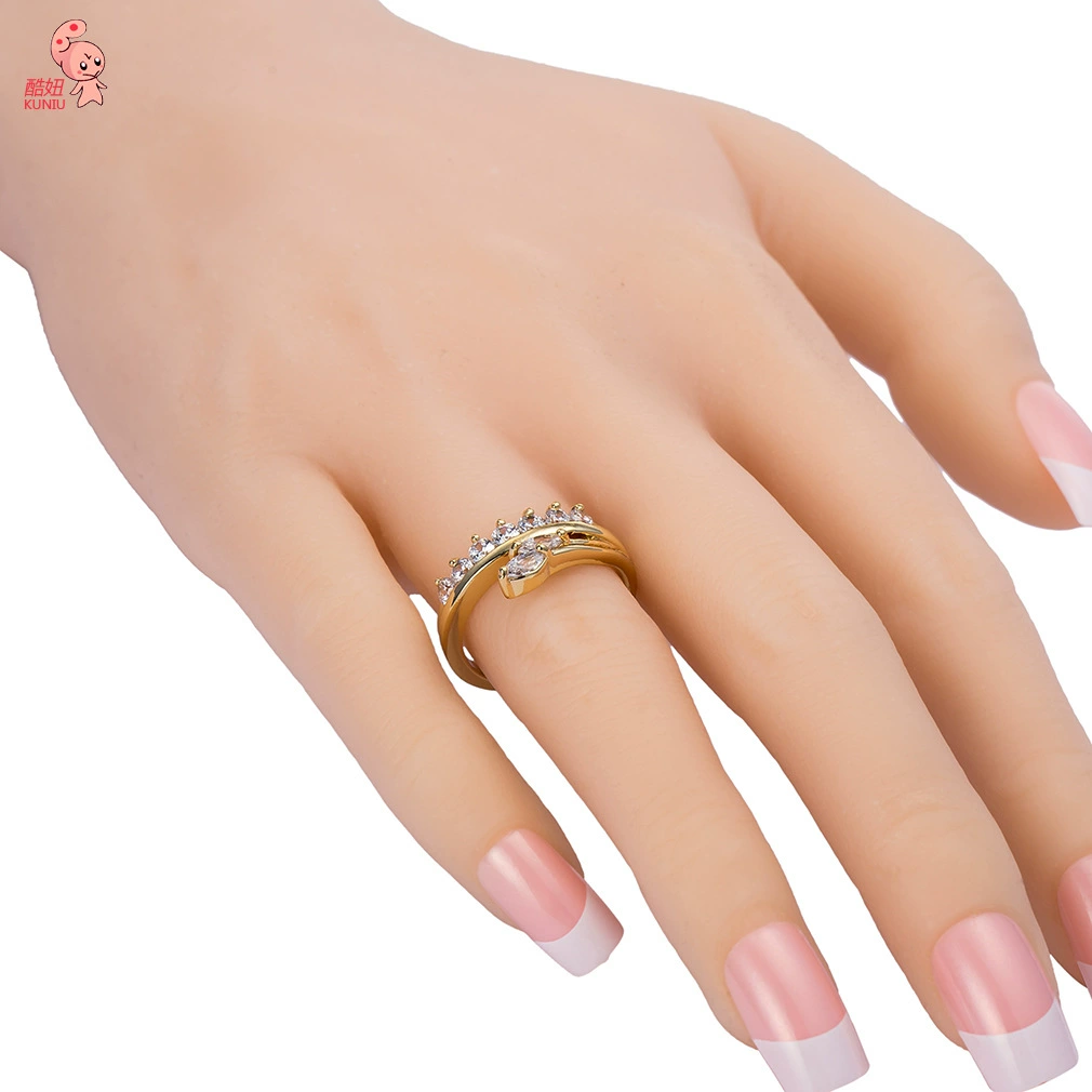 Цирконий, кольцо с камнем, золотые украшения, аксессуар, Aliexpress, 18 карат, европейский стиль, опт