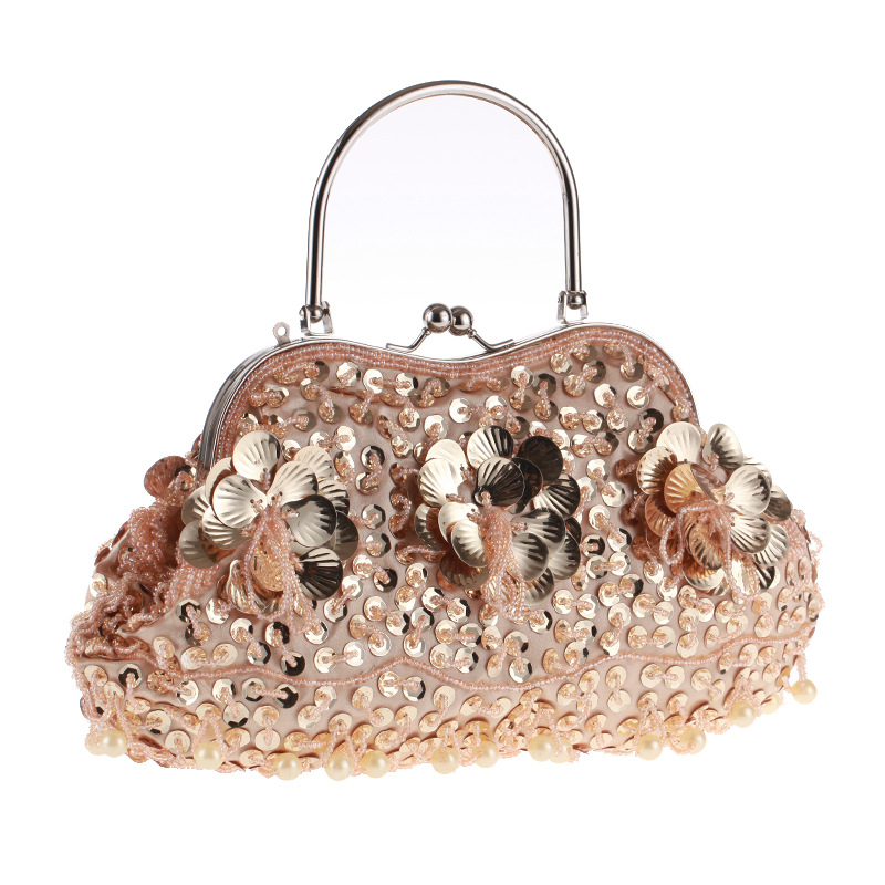 Vintage Traditional Craft Handmade Dinner Bag Exquisite Beaded Bag Women's Handbag display picture 16