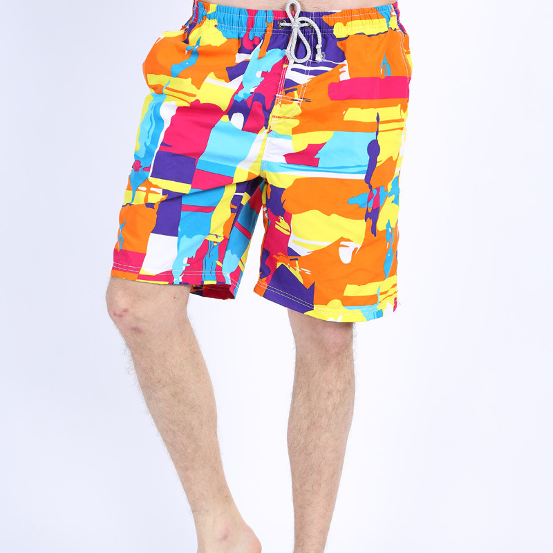 summer lovers Thin section Hawaii beach on vacation men and women Quick drying Sandy beach shorts leisure time Home Easy
