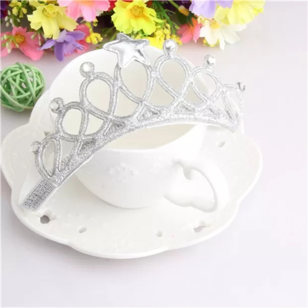 Cross-Border Baby Hair Band Crown European and American Children's Hair Accessories Baby Hair Band Girls Headdress 100 Days Old One Month Old Birthday