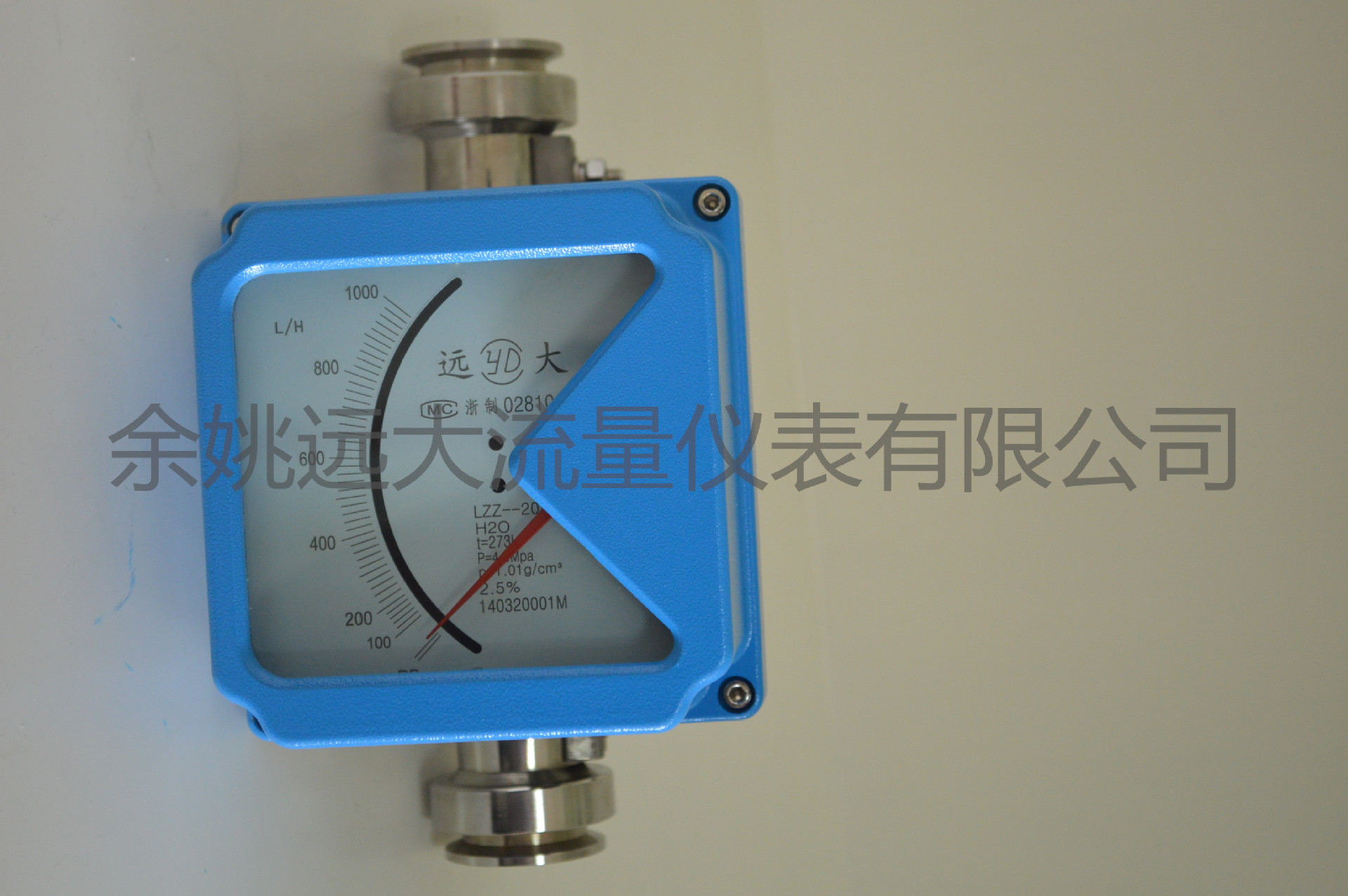 LZ-25金属管浮子液体流量计304材质垂直卡箍指针显示（不带输出