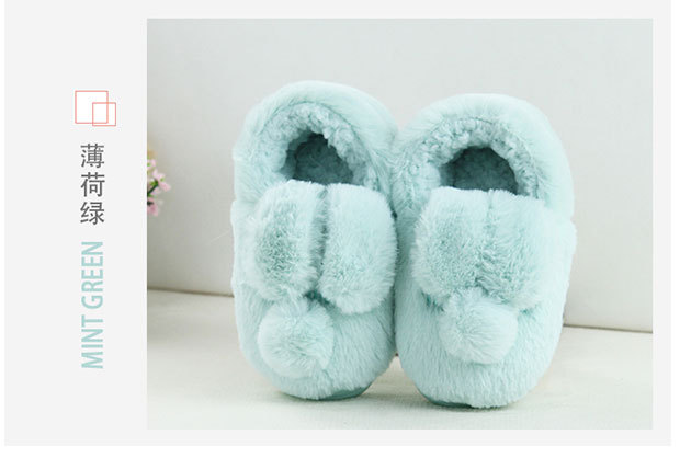 Pantoufles enfants en suède pour hiver - semelle caoutchouc - Ref 1014183 Image 19