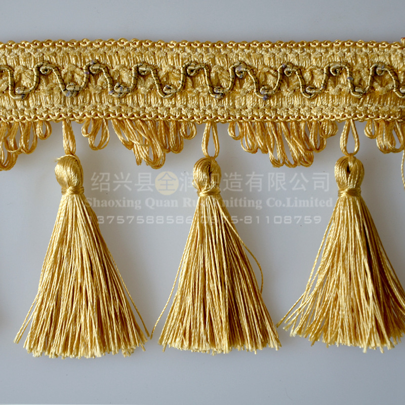 Curtain curtain head tassel lace Home textile door curtain…
