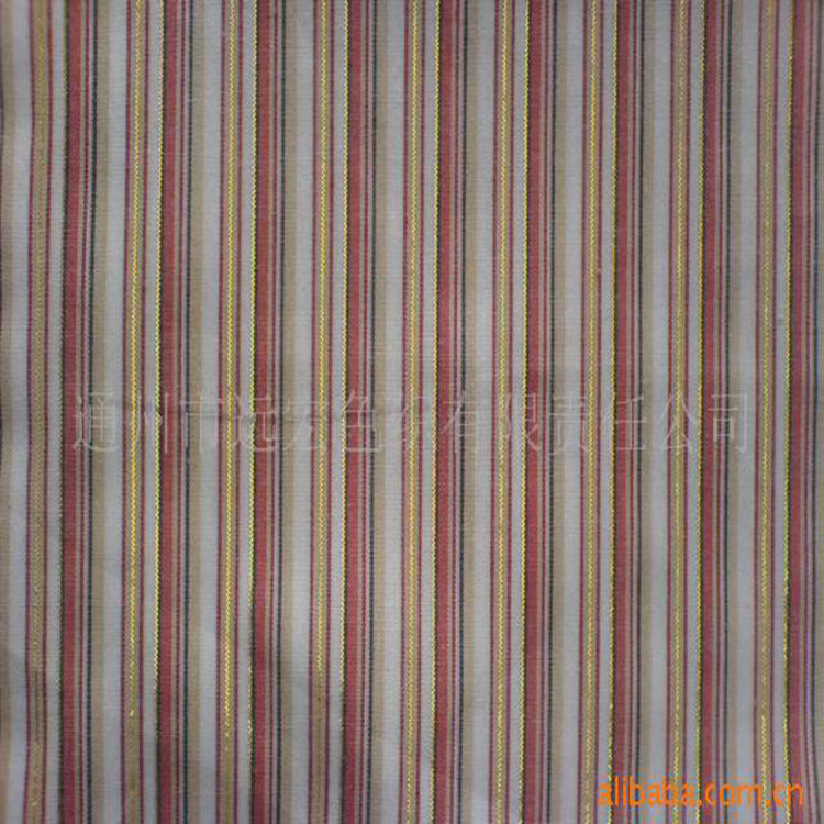 供应涤棉色织布 休闲时装衬衫睡衣色织布面料 优质条纹涤棉色织布