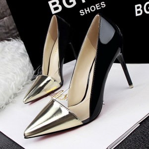 6019-1 the European and American wind fashion sexy club for women's shoes high heel with shallow pointed mouth transpare