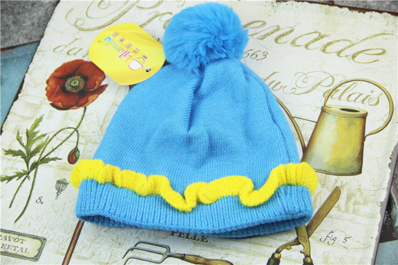 批发采购帽子-M5493 韩国宝宝帽子 荷叶边女童