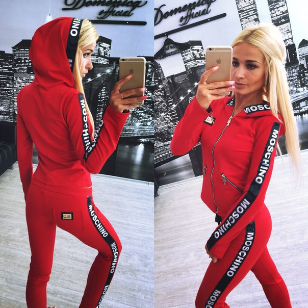 moschino jogging suit womens