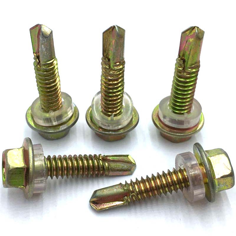 外六角钻尾螺丝自攻自钻彩钢瓦燕尾螺丝钉攻钢钉螺钉M4.8M5.5M6.3