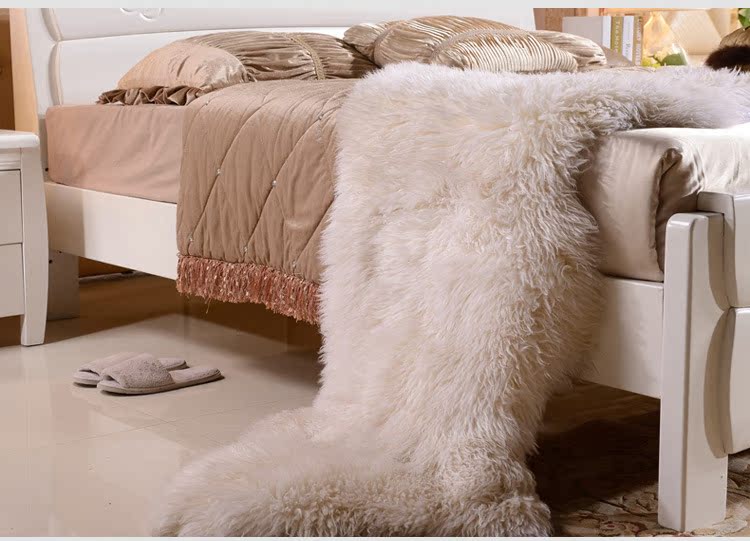 实木床1.8米双人床现代中式实木床1.5米全实木床橡木床批发