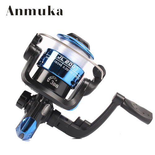 JL200 front unloading spinning wheel 3-axis 5.2:1 left and right hand interchangeable fishing reel with 40 meters fishing line