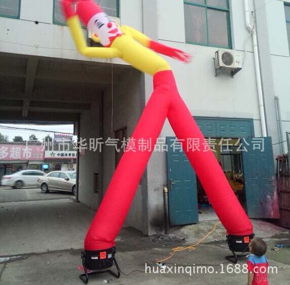 华昕气模厂家充气舞管人 空中舞星 跳舞人 单腿空中飞人舞者