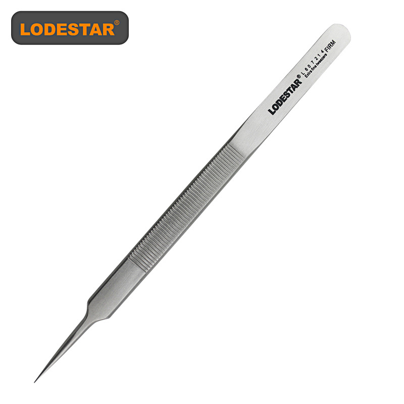 LODESTAR/乐达 L607214 镊子 磨砂加硬标准长型镊子