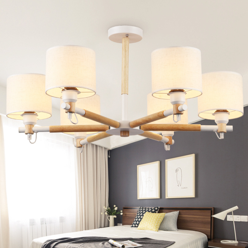 批发创意简约客厅韩式布艺吸顶灯北欧餐厅卧室铁艺吸顶灯书房灯|ms