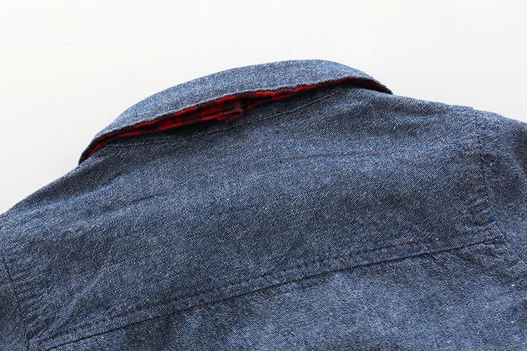 Laste kevadine poiste ülikond, laste härrasmehe särk, teksad, kaheosaline komplekt_voghion.com