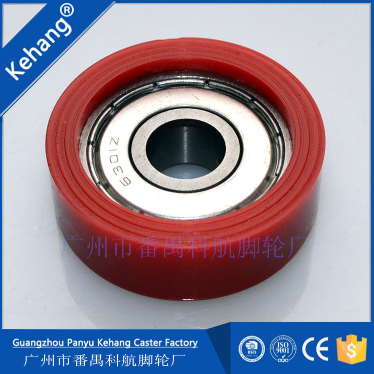 【广州厂家】静音耐磨非标轴承包胶 各种尺寸聚氨酯塑料PU轴承轮