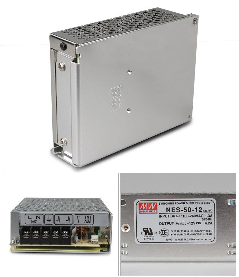 ȫ��ԭװ̨��MEAN WELL��γ���ص�Դ NES-50-12 50W 12V 4.2A