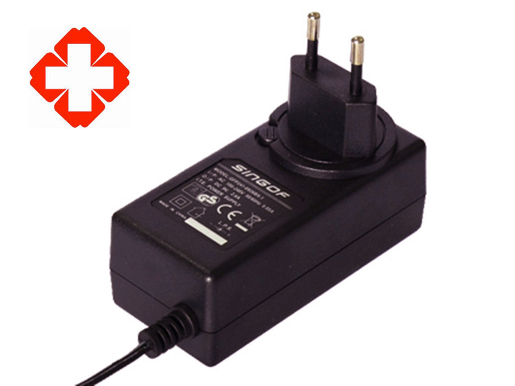 15V3A桌面式45W医疗电源 IEC60601-1第三版标准CE CB