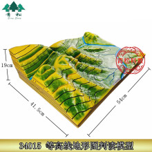 J34015等高线地形图判读模型 初高中学地理 地貌教学仪器教具