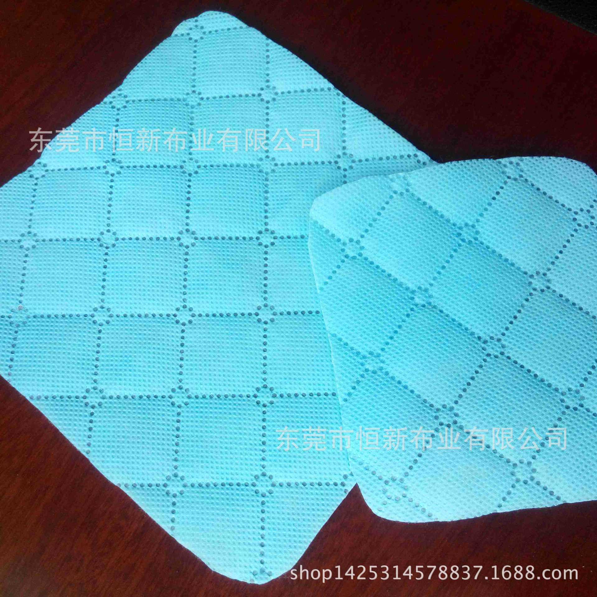 东莞恒新厂家直售超音波打点压格三合一夹棉料用于收纳手提袋等