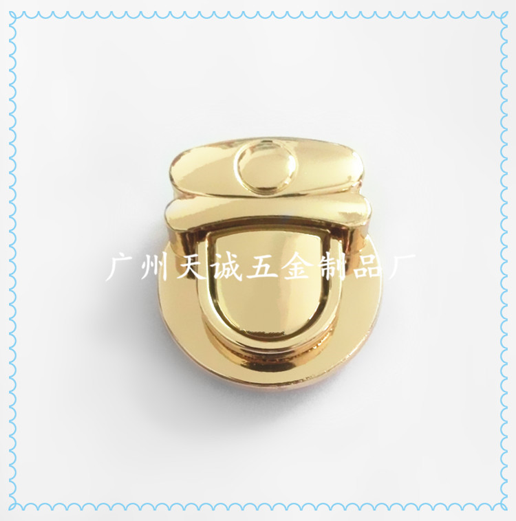 厂家直销箱包手袋五金配件 锌合金箱包拧锁锁扣 大号鸭嘴锁插锁
