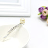 Fashionable crystal, cute hairgrip from pearl, children's hair accessory, Korean style