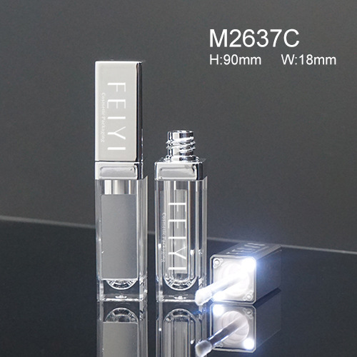 高档塑胶唇彩液管 LED唇彩管子 带镜子唇彩唇釉瓶 直销 M2637C