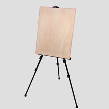 紫云轩挂画架展示架黑色铁质三角画架KT板展架三脚海报架稳固